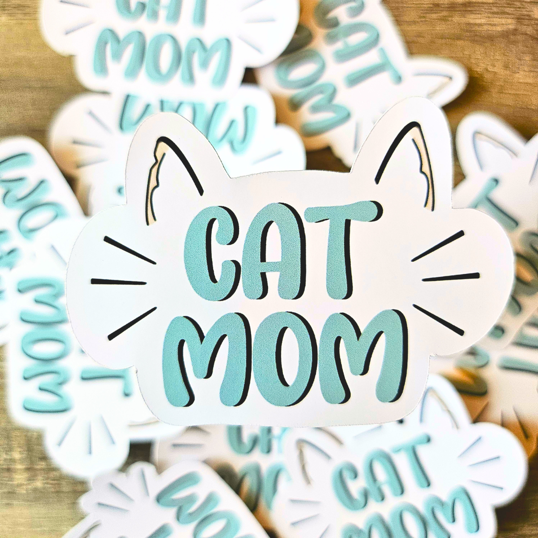 Dog & Cat Mom Sticker