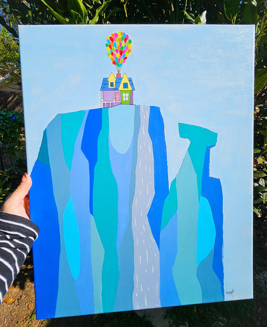 Paradise Falls - Disney's Up! - Original Painting