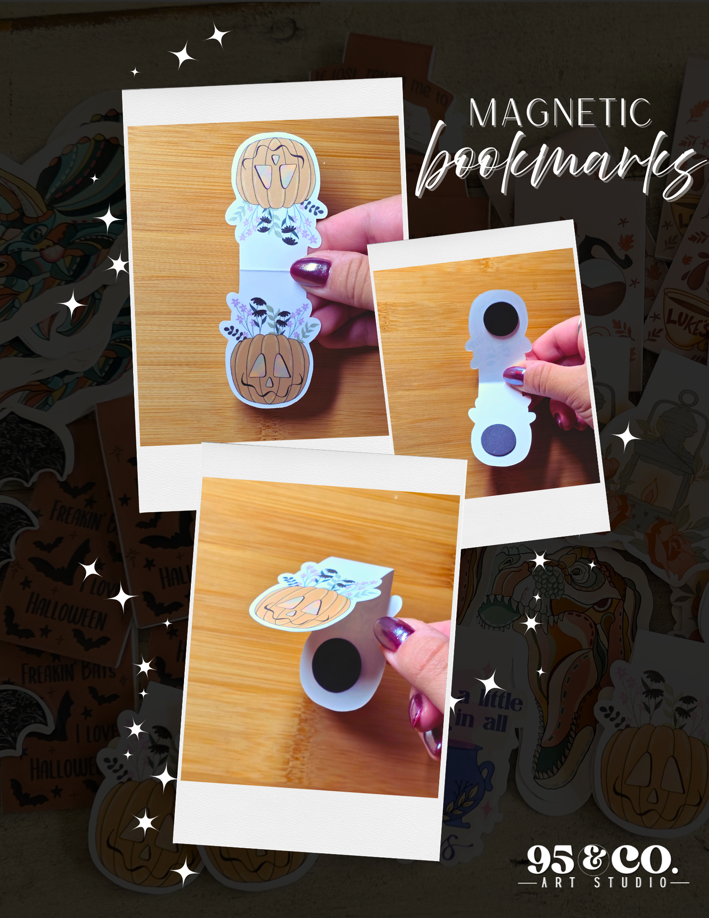 Handmade Magnetic Bookmarks – Cute & Durable Page Holders for Books, Planners, Journals
